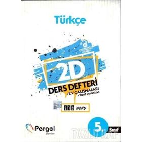5. Sınıf Türkçe 2D Ders Defteri Kollektif Pergel Yayınları