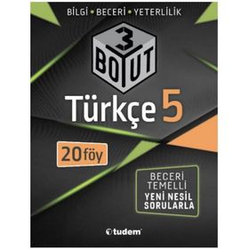 5.Sınıf Türkçe 3 Boyut Soru Bankası-Tudem Yayınları