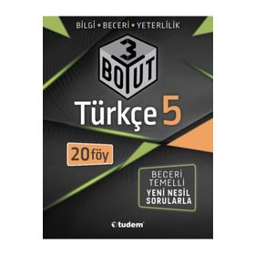 5.Sınıf Türkçe 3 Boyut Soru Bankası-Tudem Yayınları