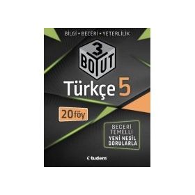 5.Sınıf Türkçe 3 Boyut Soru Bankası-Tudem Yayınları