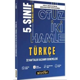 5. Sınıf Türkçe 32 Hamle Kazanım Denemeleri Startfen Yayınları
