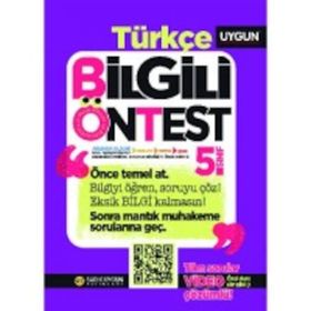 5. Sınıf Türkçe Bilgili Ön Test-Sadık Uygun Yayınları