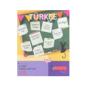 5. Sınıf Türkçe Defteri Pandül Yayınları