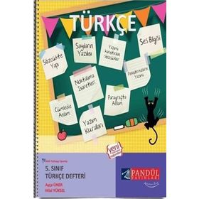 5. Sınıf Türkçe Defteri Pandül Yayınları