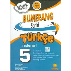 5. Sınıf Türkçe Etkinlikli Bumerang Serisi - Günay Yayınları