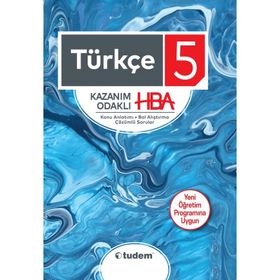 5. Sınıf Türkçe Kazanım Odaklı HBA - Tudem Yayınları