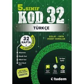 5. Sınıf Türkçe Kod 32 Tekrar Testleri Tudem Yayınları