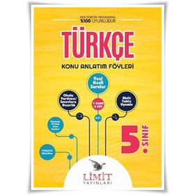 5. Sınıf Türkçe Konu Anlatım Föyleri Limit Yayınları