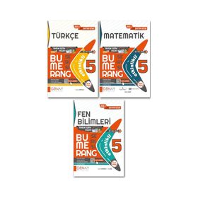 5. Sınıf Türkçe Matematik Fen Bilimleri Soru Bankası Bumerang Etkinlikli Defter Kitap Günay Yayınları