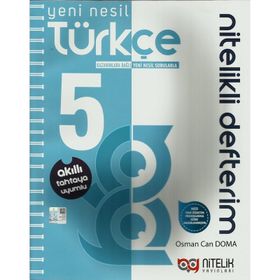 5. Sınıf Türkçe Nitelikli Defterim Nitelik Yayınları