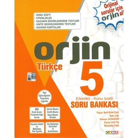 5. Sınıf Türkçe Orjin Konu Özetli Soru Bankası - Gama Yayınları