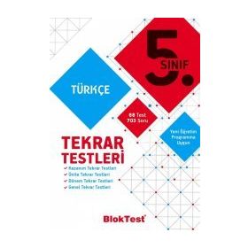 5. Sınıf Türkçe Tekrar Testleri Bloktest Yayınları