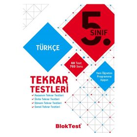 5. Sınıf Türkçe Tekrar Testleri Bloktest Yayınları