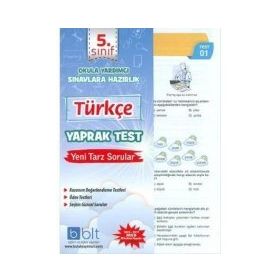 5. Sınıf Türkçe Yaprak Test Komisyon Bulut Eğitim ve Kültür Yayınları