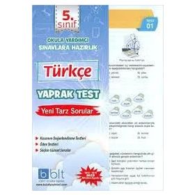 5. Sınıf Türkçe Yaprak Test Komisyon Bulut Eğitim ve Kültür Yayınları