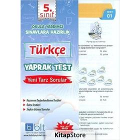 5. Sınıf Türkçe Yaprak Test Komisyon Bulut Eğitim ve Kültür Yayınları