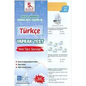 5. Sınıf Türkçe Yaprak Test Komisyon Bulut Eğitim ve Kültür Yayınları
