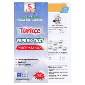 5. Sınıf Türkçe Yaprak Test Komisyon Bulut Eğitim ve Kültür Yayınları