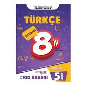 5. Sınıf Türkçe Yeni Nesil Branş Denemeleri-Onburda Yayınları