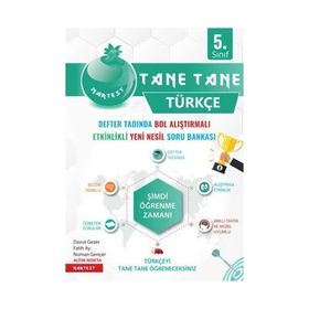 5. Sınıf Türkçe Yeşil Defter Tadında Tane Tane - Nartest Yayınları