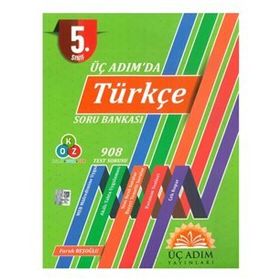 5.sınıf Üç Adım'da Türkçe Soru Bankası-Üç Adım Yayınları