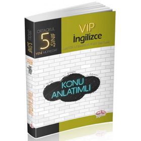 5. Sınıf VIP İngilizce Konu Anlatımlı - Editör Yayınları