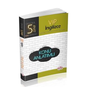 5. Sınıf VIP İngilizce Konu Anlatımlı - Editör Yayınları