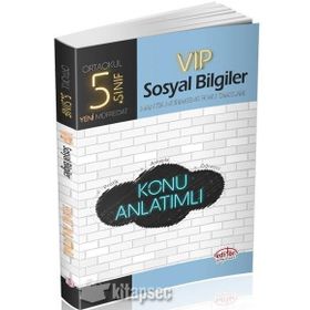5. Sınıf VIP Sosyal Bilgiler Konu Anlatımlı Editör Yayınevi