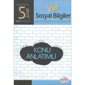 5. Sınıf VIP Sosyal Bilgiler Konu Anlatımlı Editör Yayınevi