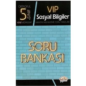 5. Sınıf VIP Sosyal Bilgiler Soru Bankası Editör Yayınevi