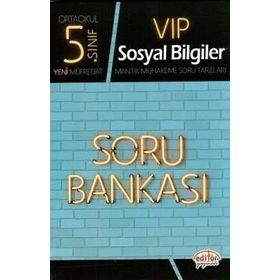 5. Sınıf VIP Sosyal Bilgiler Soru Bankası Editör Yayınevi