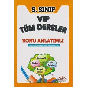 5.Sınıf VIP Tüm Dersler Konu Anlatımı - Editör Yayınları