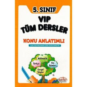 5.Sınıf VIP Tüm Dersler Konu Anlatımı - Editör Yayınları