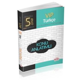 5. Sınıf VIP Türkçe Konu Anlatımlı Editör Yayınları