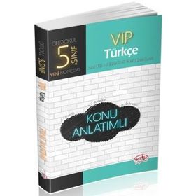 5. Sınıf VIP Türkçe Konu Anlatımlı Editör Yayınları