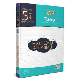 5. Sınıf VIP Türkçe Konu Anlatımlı Editör Yayınları