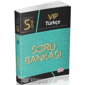 5.Sınıf Vip Türkçe Soru Bankası Komisyon Editör Yayınları