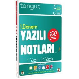 5. Sınıf Yazılı Notları 1. Dönem 1 ve 2. Yazılı-Tonguç Akademi Yayınları