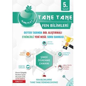 5. Sınıf Yeşil Tane Tane Fen Bilimleri Soru Bankası Nartest Yayınevi