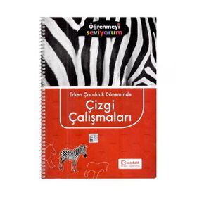 +5 Yaş Öğrenmeyi Seviyorum - Erken Çocukluk Döneminde Çizgi Çalışmaları - Uçanbalık Yayınları