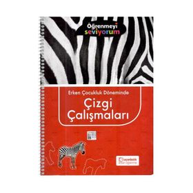 +5 Yaş Öğrenmeyi Seviyorum - Erken Çocukluk Döneminde Çizgi Çalışmaları - Uçanbalık Yayınları