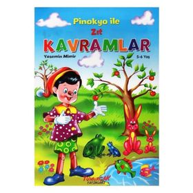 +5 Yaş Pinokyo ile Zıt Kavramlar Kitabı-Yumurcak Yayınları