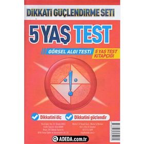 5 Yaş Test Görsel Algı Seti - 5 Yaş Test Kitapçığı - Doç. Dr. Osman Abalı