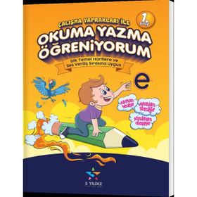 5 Yıldız Yayınları 1. Sınıf Çalışma Yaprakları İle Okuma Yazma Öğreniyorum