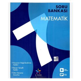 5 Yıldız Yayınları 7. Sınıf Matematik Soru Bankası