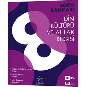 5 Yıldız Yayınları 8. Sınıf Din Kültürü ve Ahlak Bilgisi Soru Bankası