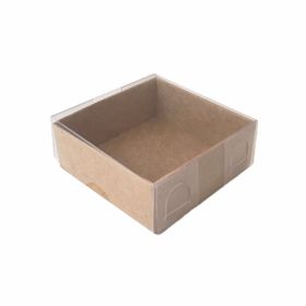 50 Adet 6x6x2.5 cm Asetat Kapaklı Karton Kutu