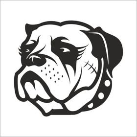 50 cm Buldok Köpek Folyo Sticker