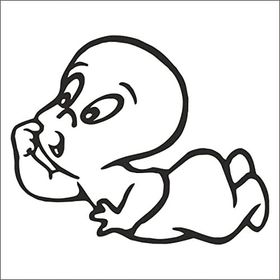50 cm Casper Folyo Sticker