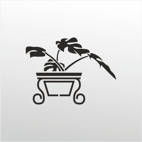 50 cm Çiçek Folyo Sticker